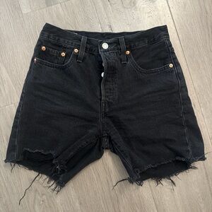 Levi’s Black Denim Women's Shorts
